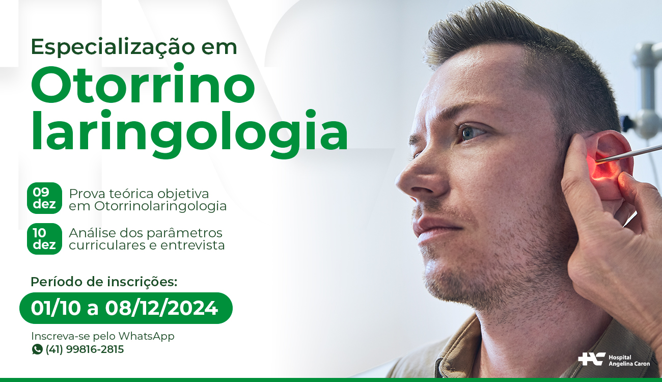 Divulga&ccedil;&atilde;o da especializa&ccedil;&atilde;o em otorrinolaringologia do HAC
